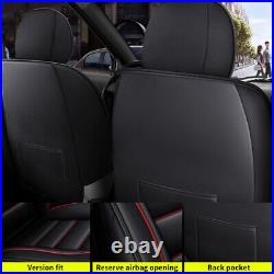 Car Seat Cover PU Leather Full Set Fit TOYOTA TACOMA 2007-2021 For 4-Door Only