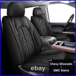 Car Seat Covers 5-Seat For Chevy Silverado/GMC Sierra 1500 2500/3500HD 2019-2026