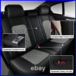 Car Seat Covers Front&Rear Faux Leather For Toyota Avalon 2005-2022 Full Set