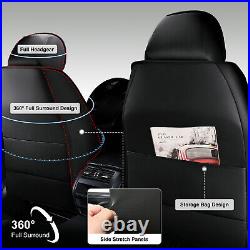 Car Seat Covers Front&Rear Faux Leather For Toyota Avalon 2005-2022 Full Set