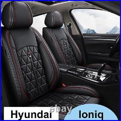 Car Seat Covers Front & Rear Full Set For Hyundai Ioniq 2017-2024 Fuax Leather