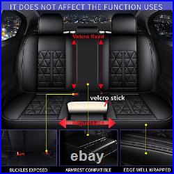 Car Seat Covers Front & Rear Full Set For Hyundai Ioniq 2017-2024 Fuax Leather
