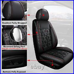 Car Seat Covers Front & Rear Full Set For Hyundai Ioniq 2017-2024 Fuax Leather