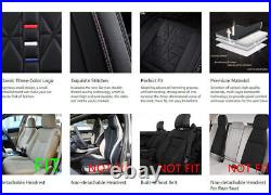 Car Seat Covers Front & Rear Full Set For Hyundai Ioniq 2017-2024 Fuax Leather