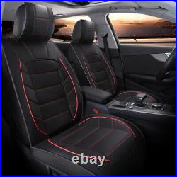 Car Seat Covers Front&Rear Full Set Leather Waterproof for GMC Canyon 2014-2021