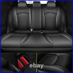 Car Seat Covers Full Set PU Leather 5-Seats Fit for Toyota C-HR 2018-2022