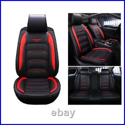 Car Seat Covers Full Set PU Leather 5-Seats Protector For Chevrolet