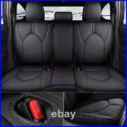 Car Seat Covers Full Set PU Leather 8-Seats Fit for Toyota Highlander 2015-2023