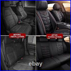 Car Seat Covers PU Leather Cushion Pad Front&Rear For Ford Edge 2007-2024