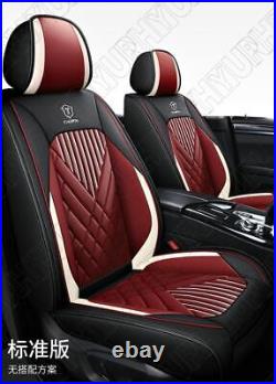 Car Seat Covers PU Leather Seat Cushion Front and Rear Split Bench Protection