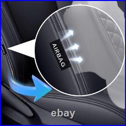 Car Seat Covers Set 5-Seats Leather Waterproof For Toyota Corolla L LE 2014-2019