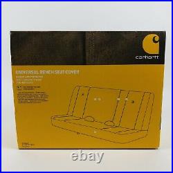 Carhartt Universal Bench Seat Cover, Black NEW Open Box