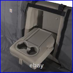 Carhartt Universal Fitted Nylon Duck Bench Seat Cover, Gravel, Full-Size