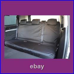 Citroen eDispatch 2020+ Tailored Waterproof Minibus Rear Bench Black Seat Covers