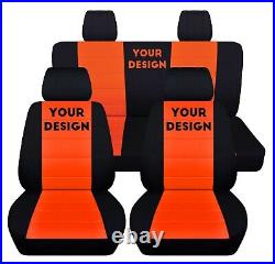 Complete Set Seat Covers Fits 2007 2018 Jeep Wrangler 2 or 4 Dr Your Design