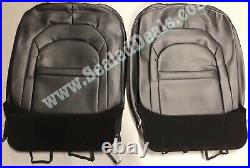 Custom Black with Diamond Leather Seat Covers for Jeep Gladiator Sport, Willy's +