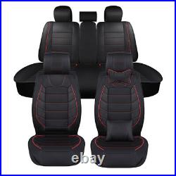 Custom Car Seat Cover For Honda 5-Seat Full Set PU Leather Seat Pad Protector