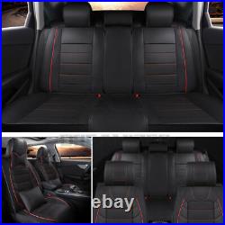 Custom Car Seat Cover For Honda 5-Seat Full Set PU Leather Seat Pad Protector