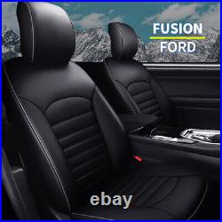 Custom Car Seat Cover Full Set Waterproof PU Leather For Ford Fusion 2013-2019