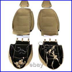 Custom Car Seat Cover for BMW Z4 2003-2008 Beige Leather 2 Front Seat Covers