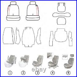 Custom Car Seat Cover for BMW Z4 2003-2008 Beige Leather 2 Front Seat Covers