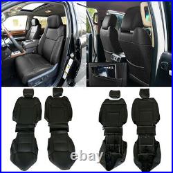 Custom Fit Front Black Seat Covers For Toyota Tundra 2014-2021