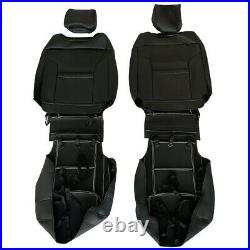 Custom Fit Front Black Seat Covers For Toyota Tundra 2014-2021