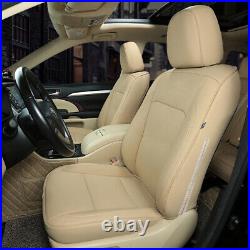 Custom Fit Toyota HIGHLANDER 2014-2019 Premium Faux Leather Front Seat Covers