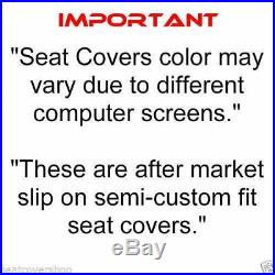 Custom Fit Triple Stitched Thick Small Pickup Truck Bench Blue Seat Cover