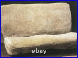 Deluxe Sheepskin LARGE Truck Bench Seat Cover Color Silver / Light Grey/Chrome