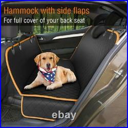Dog Cat Pet Animal Back Seat Cover Hammock Bench Black Orange 54x58 Travel New