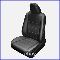 EKR Custom Fit 2012-2015 Toyota Tacoma Crew Cab Base Seat Cover Full Set Leather