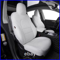 EKR Custom Fit CRV Car Seat Cover for Honda CRV 2023-2025 Full Set Leather White