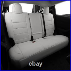 EKR Custom Fit CRV Car Seat Cover for Honda CRV 2023-2025 Full Set Leather White
