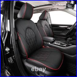 EKR Custom Fit Highlander Car Seat Covers for Toyota 2014-2025 Durable Leather