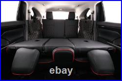 EKR Custom Fit Highlander Car Seat Covers for Toyota 2014-2025 Durable Leather