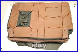 ESCALADE LEATHER 2nd Row 40/60 Bench Top Seat Cover Set Brown Vecchio OEM 15-17