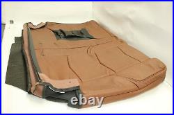 ESCALADE LEATHER 2nd Row 40/60 Bench Top Seat Cover Set Brown Vecchio OEM 15-17