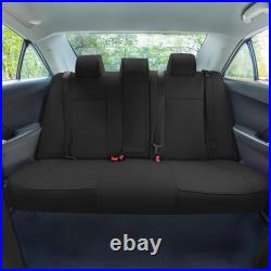 FH Group Faux Leather Car Seat Covers 2012-2017 Toyota Camry LE SE XSE XLE