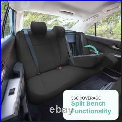 FH Group Faux Leather Car Seat Covers 2012-2017 Toyota Camry LE SE XSE XLE