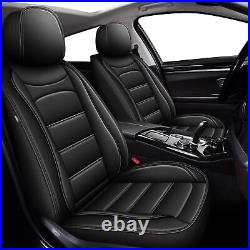 FOR Nissan Sentra 2008-2024 Car 5 -Seat Covers Faux Leather Front Rear Protector
