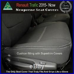 FRONT Bucket + Bench Seat Cover Fit Renault Trafic 2004 14 Neoprene Waterproof