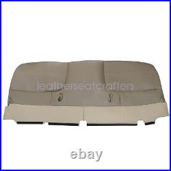 FRont Bench Bottom Top Leather Seat Cover Tan For 1999-2002 Ford F250 F350 F450