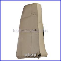 FRont Bench Bottom Top Leather Seat Cover Tan For 1999-2002 Ford F250 F350 F450