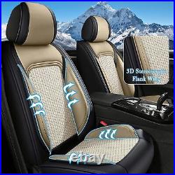 Faux Leather Car 5 Seat Cover Front Rear Full Set For Lincoln MKC 2015-2019