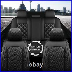 Faux Leather Car 5-Seat Covers For Buick Regal 2011-2017 Cushion Full Set Black
