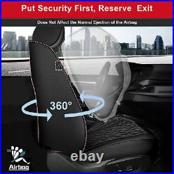 Faux Leather Car 5-Seat Covers For Buick Regal 2011-2017 Cushion Full Set Black