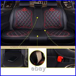 Faux Leather Car Seat Cover Full Set Seat Protection Universal Fit for Chrysler