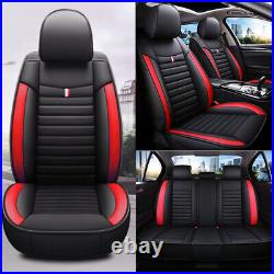 Faux Leather Car Seat Covers Set Car Accessories Black for Chevrolet Chevy