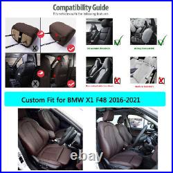 Faux Leather Front Seat Covers Tailored Fit for BMW X1 F48 2016-2021